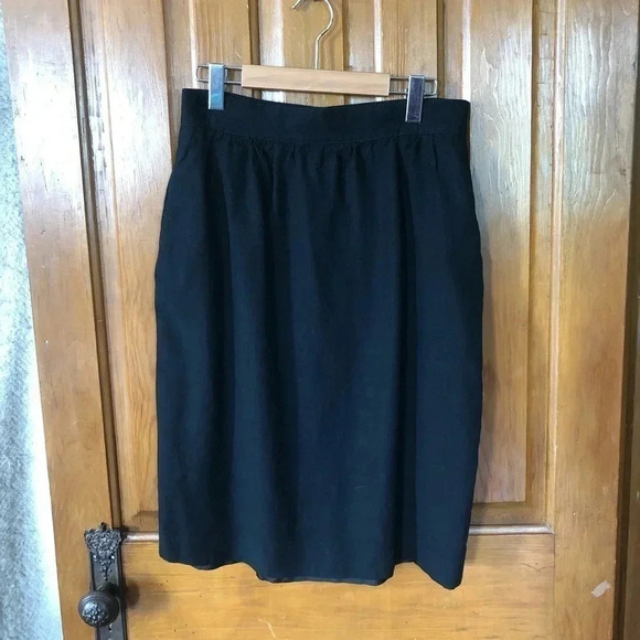 Linen Blend Pencil Skirt - Picture 2 of 13